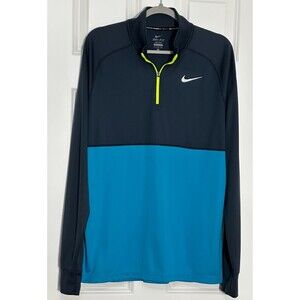 Nike Running Dri-FIT‎ Quarter Zip Pullover Men’s XL Blue Training Athleisure